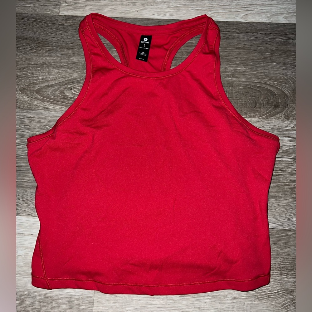 Red Cropped Tank